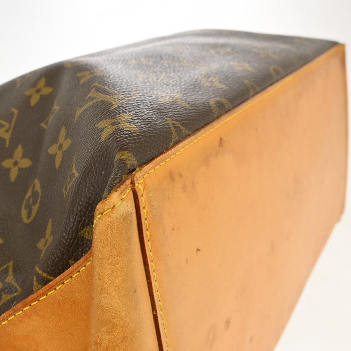 Louis Vuitton Cabas Mezzo Monogram Canvas Brown Canvas Shoulder Bag Bag (Pre-Owned)