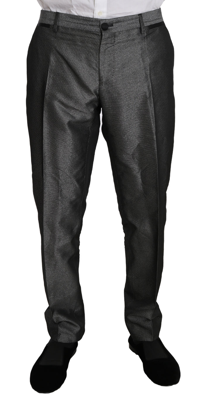 Dolce & Gabbana Gray Patterned MARTINI 2 Piece Men's Suit