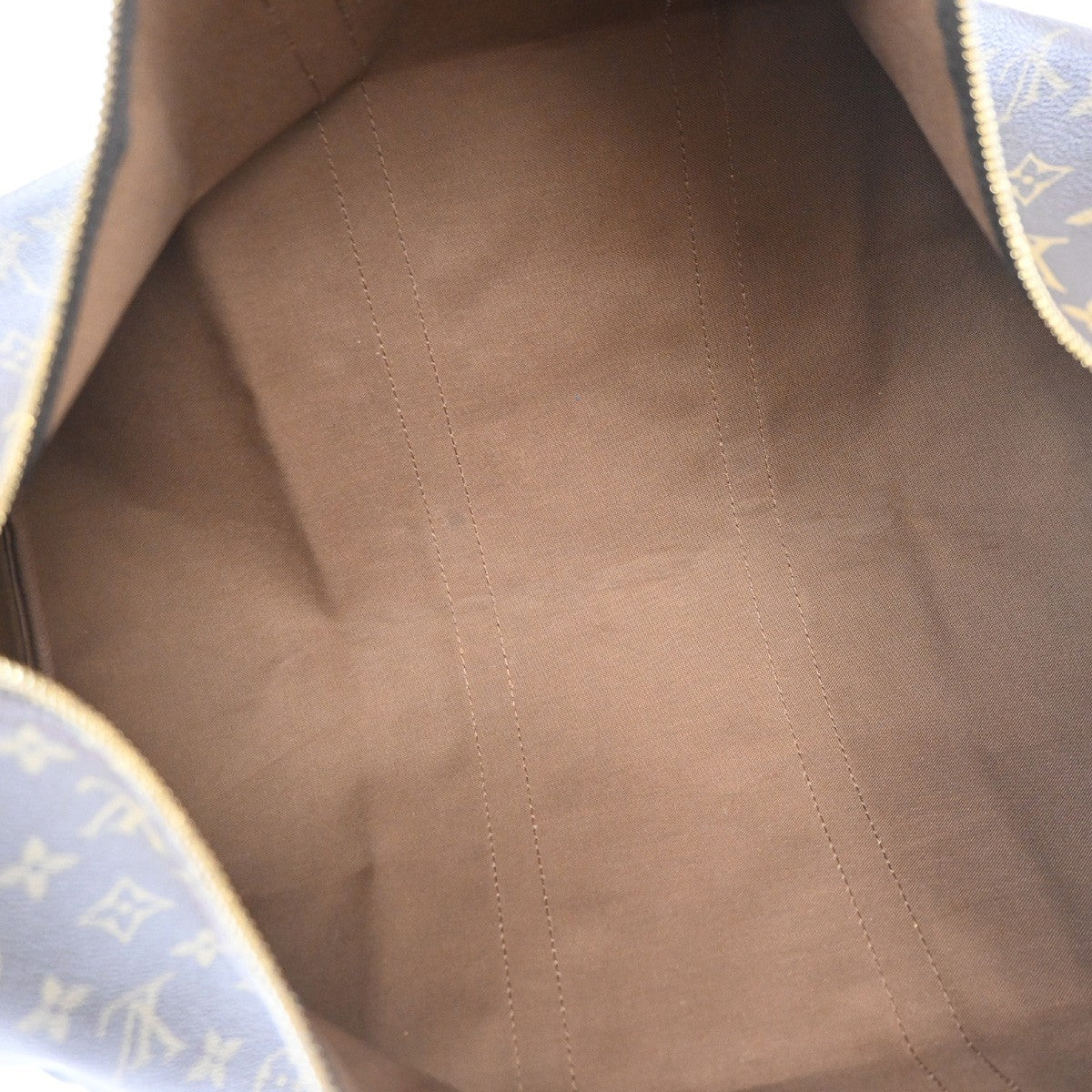 Louis Vuitton Keepall Monogram Brown Canvas Travel Bag Bag (Pre-Owned)