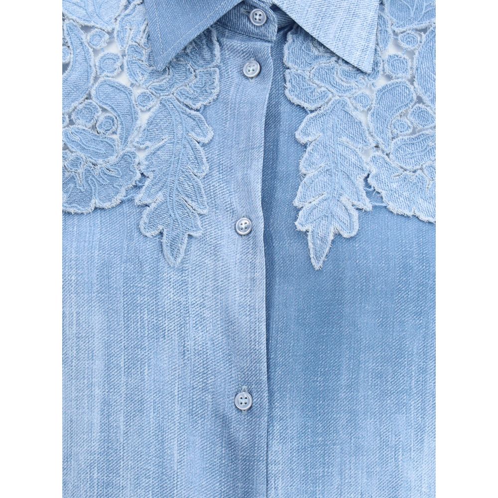 Ermanno Scervino Embroidered denim Women's Shirt
