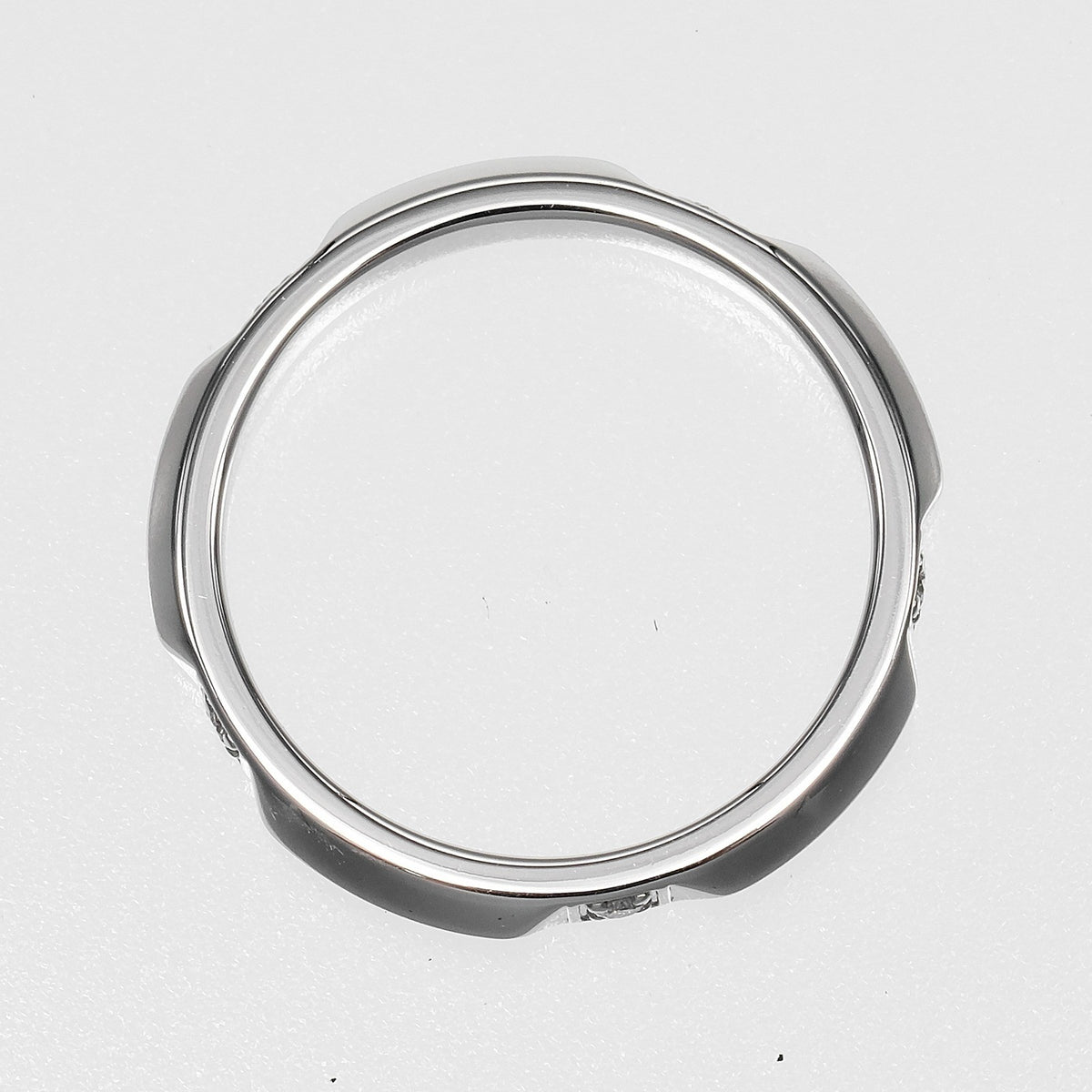 Tiffany & Co. True Band 18K Yellow Gold With Diamonds Silver Platinum Ring Jewelry (Pre-Owned)