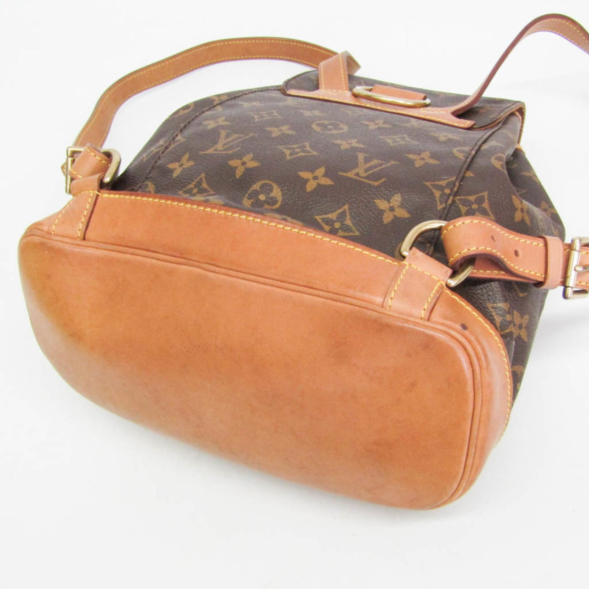 Louis Vuitton Vintage Montsouris Monogram Canvas Brown Canvas Backpack Bag (Pre-Owned)