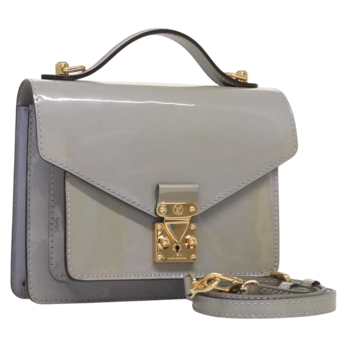 Louis Vuitton Monceau Vernis Purple Patent_Leather Handbag (Pre-Owned)