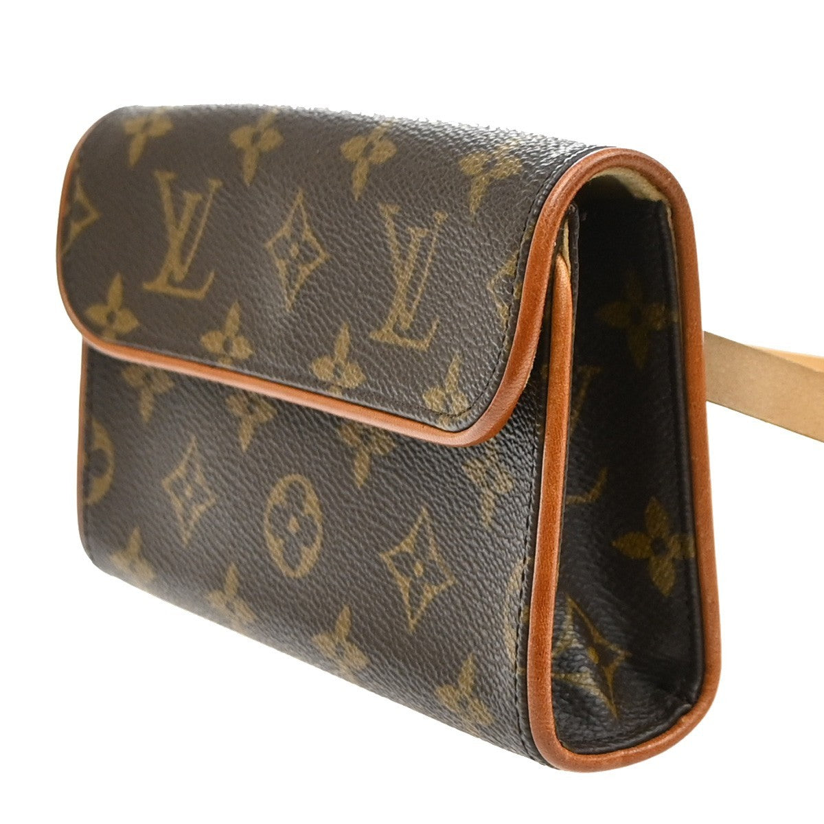 Louis Vuitton Florentine Waist Monogram Canvas Brown Canvas Clutche & Pouche Bag (Pre-Owned)