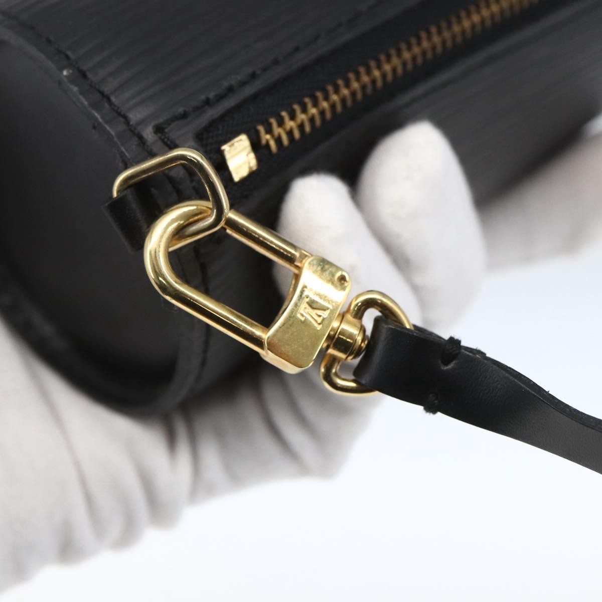 Louis Vuitton Soufflot Pochette Epi Leather Black Leather Clutche & Pouche Bag (Pre-Owned)