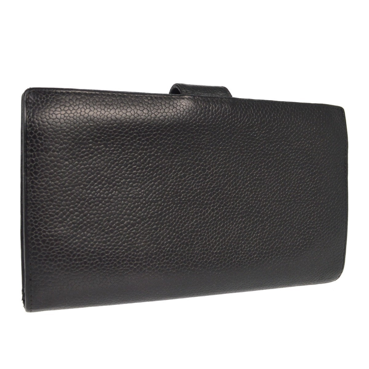 Chanel Timeless Cc French Caviar Black Leather Wallets Accessory (Pre-Owned)