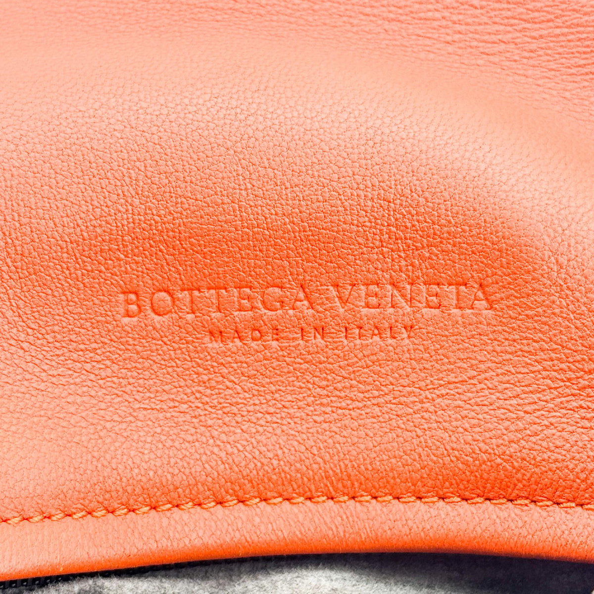 Bottega Veneta Convertible Flap Intrecciato Nappa Orange Leather Shoulder Bag Bag (Pre-Owned)