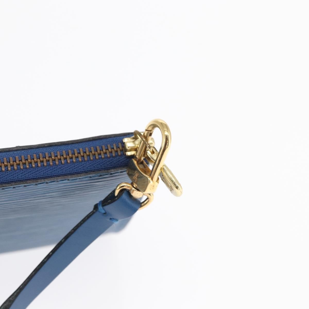 Louis Vuitton Pochette Accessoires Epi Leather Blue Leather Clutche & Pouche Bag (Pre-Owned)