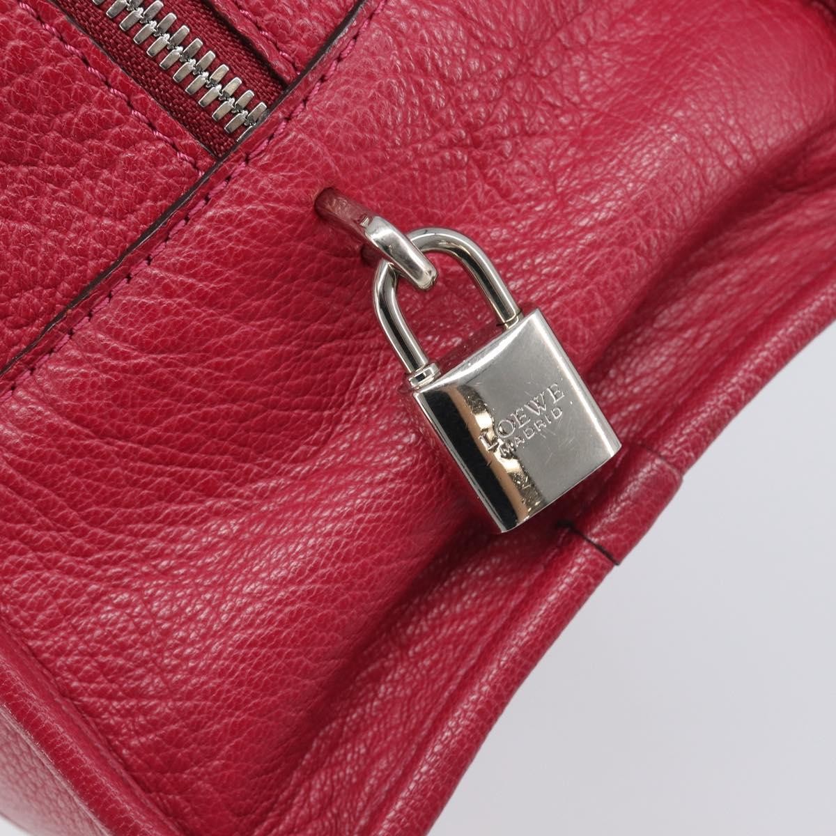 Loewe Amazona Leather Red Leather Handbag (Pre-Owned)