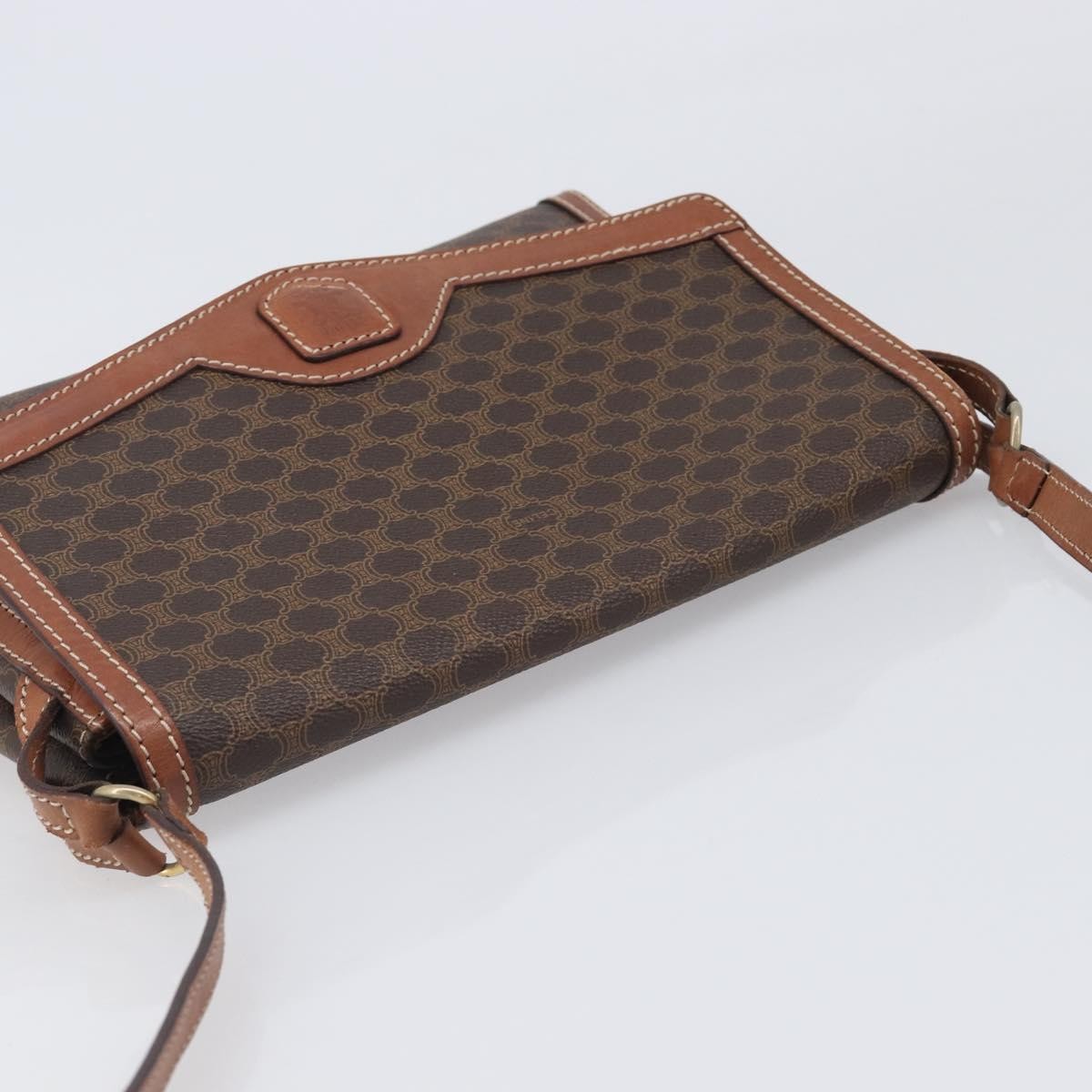 Celine Vintage Macadam Canvas Brown Canvas Backpack Bag (Pre-Owned)