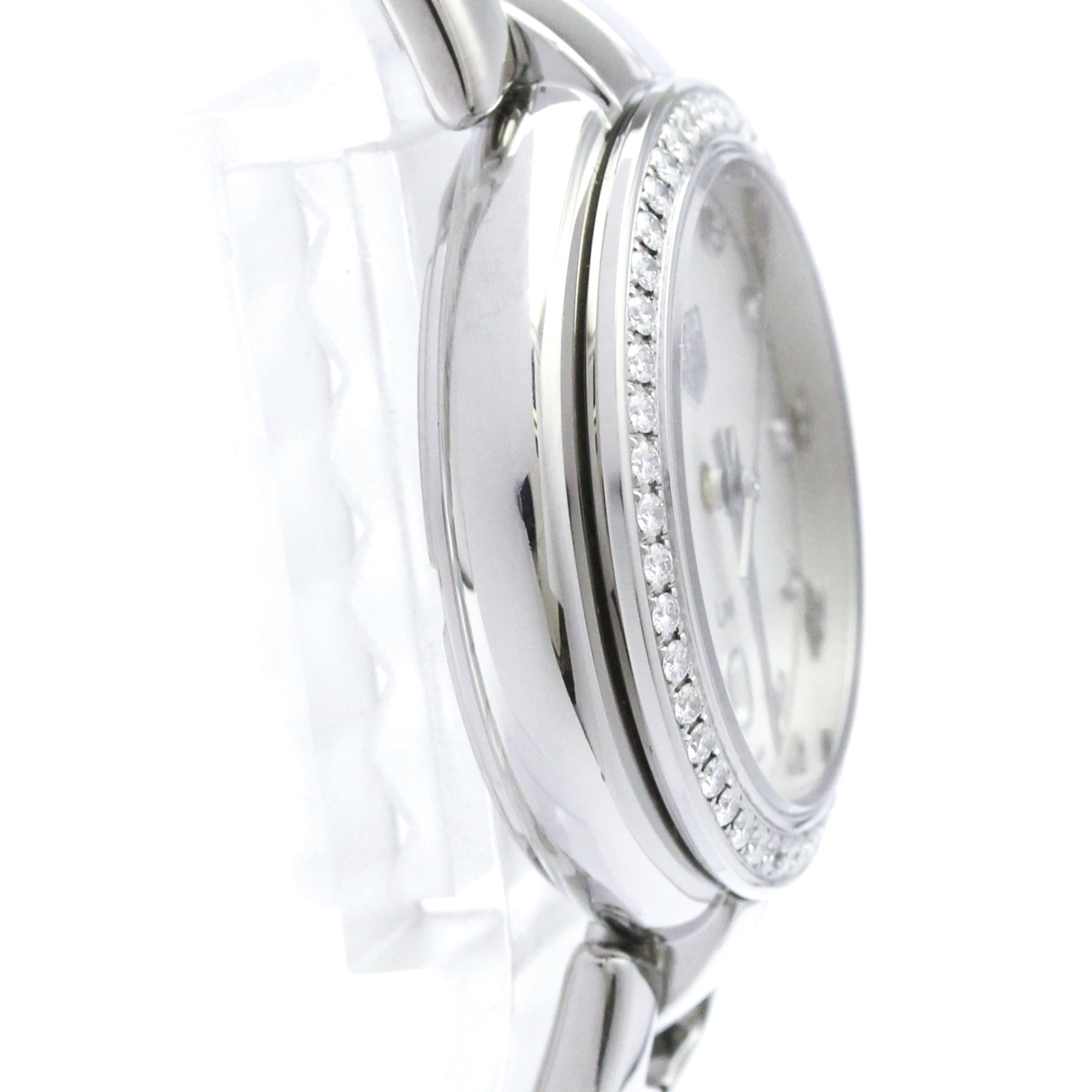 Tag Heuer Link Quartz Stainless Steel With Diamond Bezel And Markers Watch (Pre-Owned)