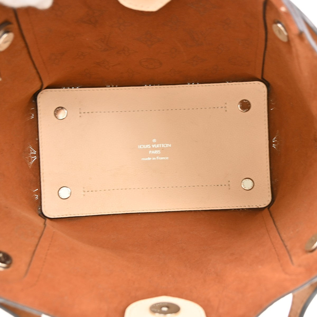 Louis Vuitton Hina Mahina Leather Beige Leather Handbag (Pre-Owned)