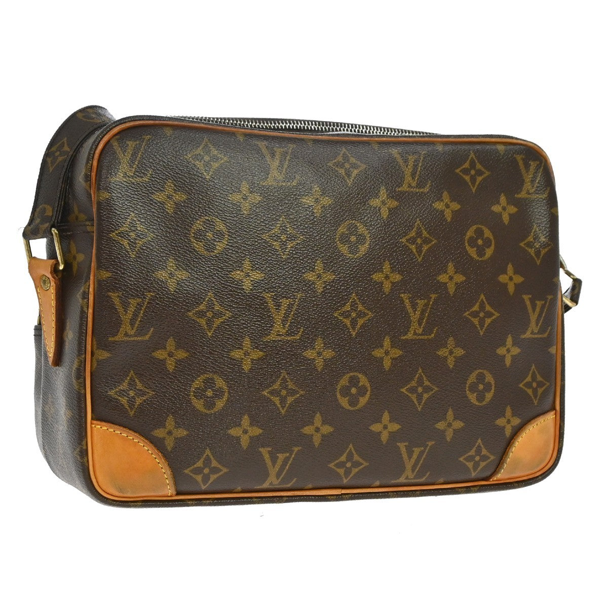 Louis Vuitton Nil Messenger Monogram Canvas Brown Canvas Handbag (Pre-Owned)