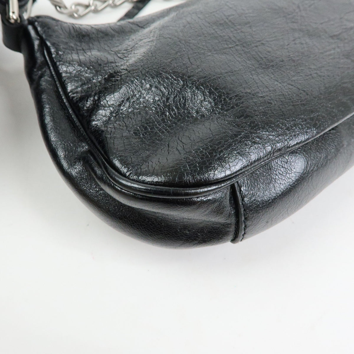 Balenciaga Le Cagole Giant Studs Chain Leather Black Leather Shoulder Bag Bag (Pre-Owned)