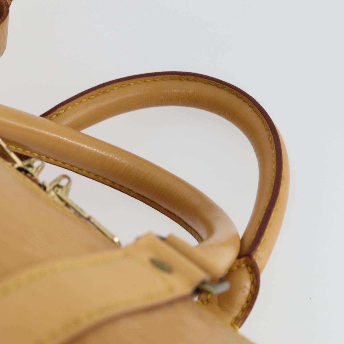 Louis Vuitton Keepall Epi Leather Beige Leather Travel Bag Bag (Pre-Owned)