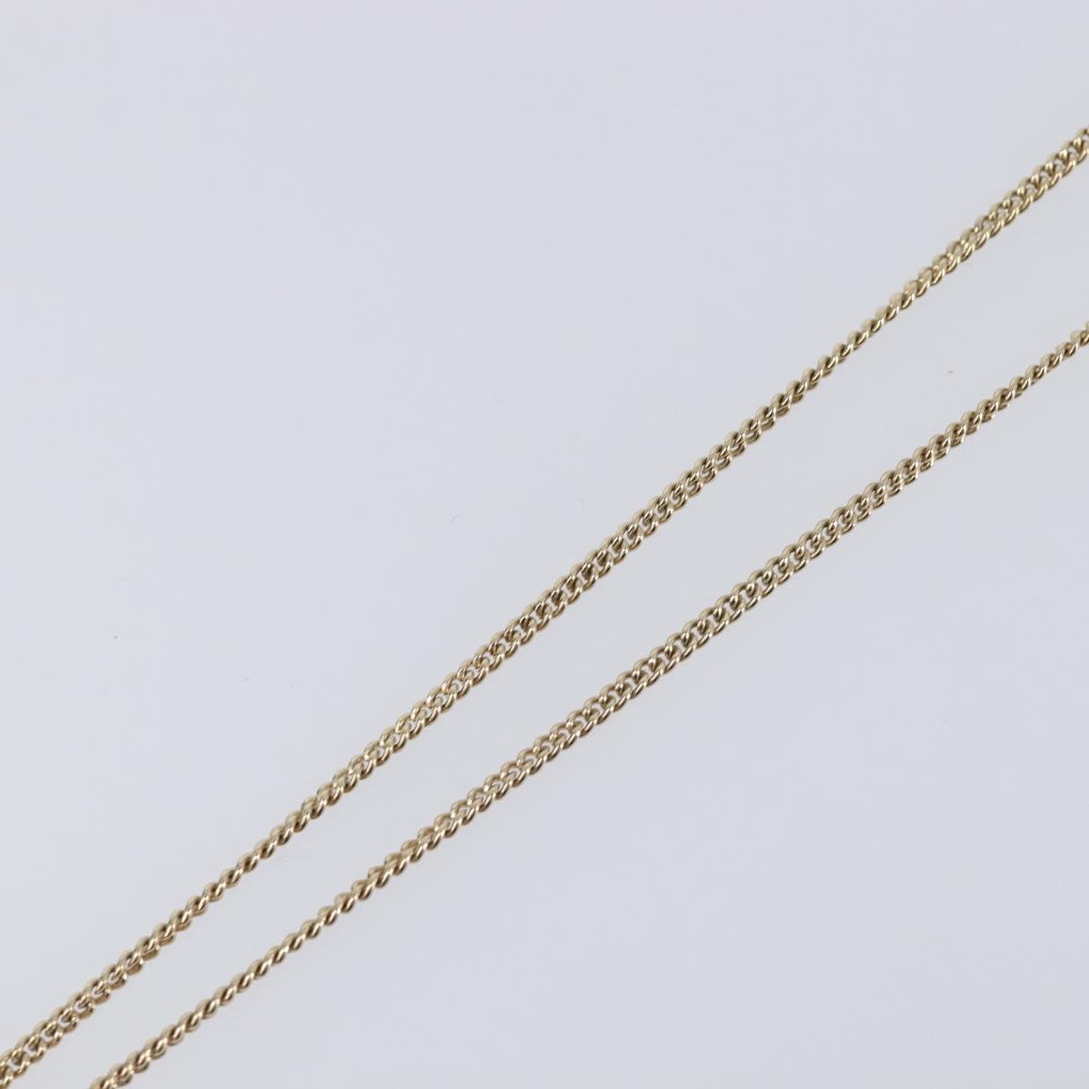 Chanel Square Cc Pendant Metal Gold Metal Necklace Jewelry (Pre-Owned)