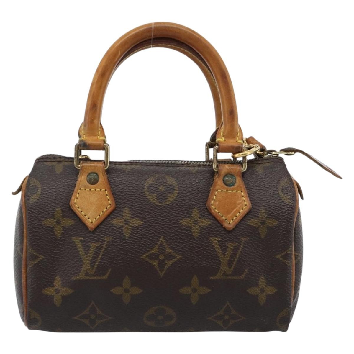 Louis Vuitton Speedy Mini Hl Monogram Canvas Brown Canvas Handbag (Pre-Owned)