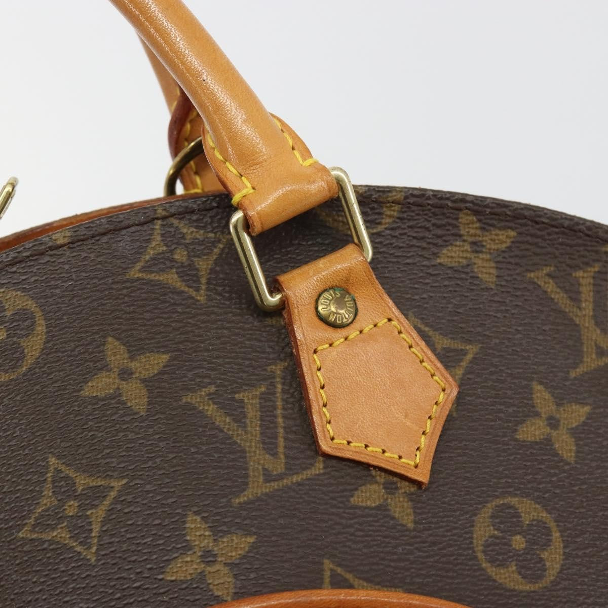 Louis Vuitton Ellipse Monogram Canvas Brown Canvas Handbag (Pre-Owned)