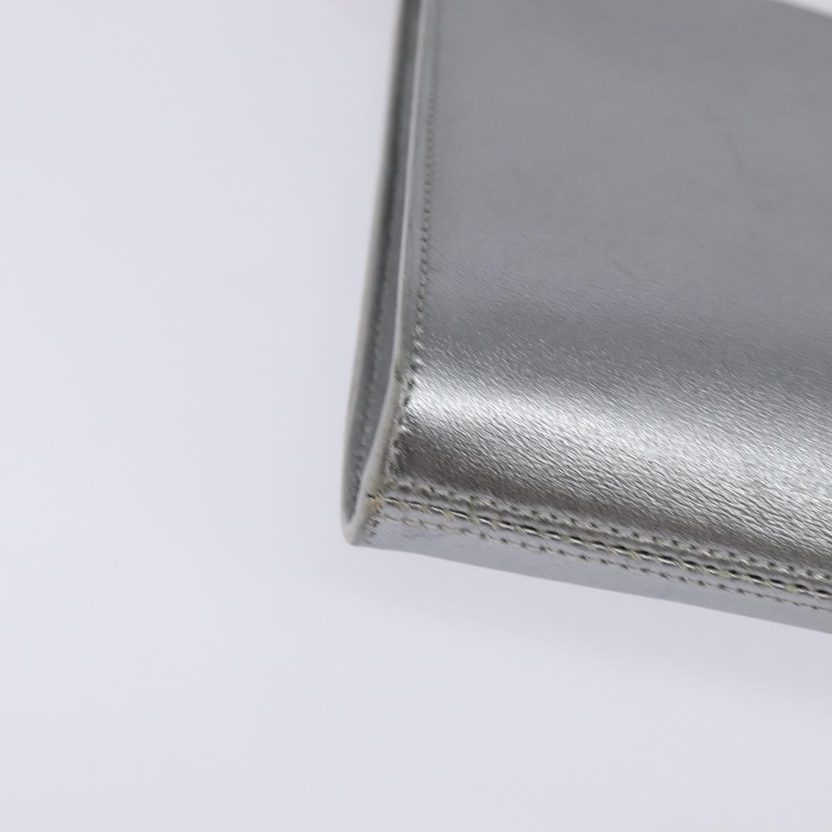 Salvatore Ferragamo Gancini Leather Silver Leather Shoulder Bag Bag (Pre-Owned)