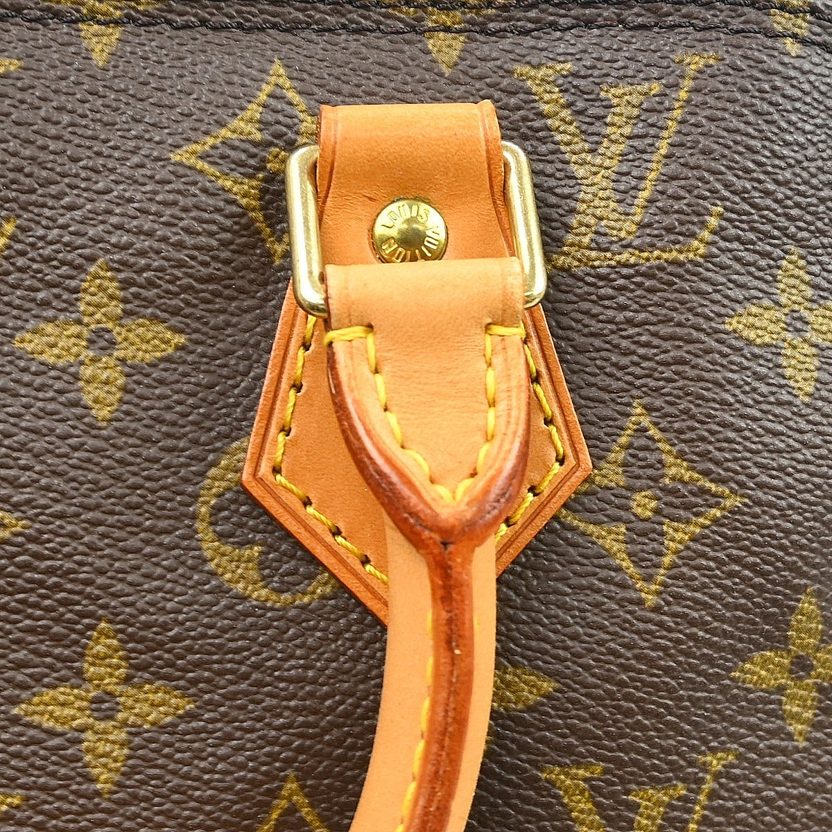 Louis Vuitton Alma Monogram Brown Canvas Handbag (Pre-Owned)