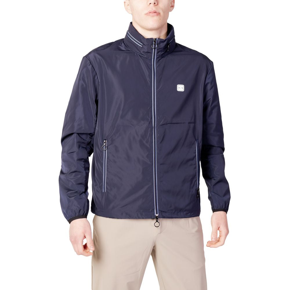 Armani Exchange Blue Polyester Men's Jacket