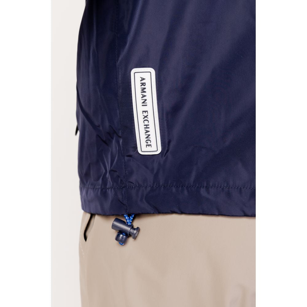 Armani Exchange Blue Polyester Men's Jacket