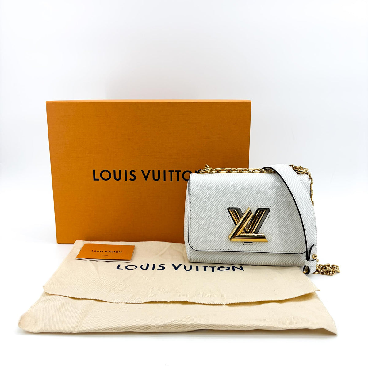 Louis Vuitton Twist Epi Leather White Leather Shoulder Bag Bag (Pre-Owned)