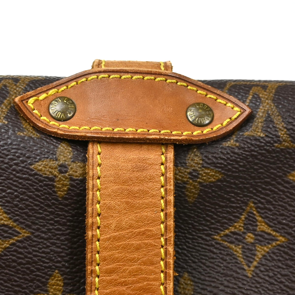Louis Vuitton Saumur Monogram Canvas Brown Canvas Shoulder Bag Bag (Pre-Owned)