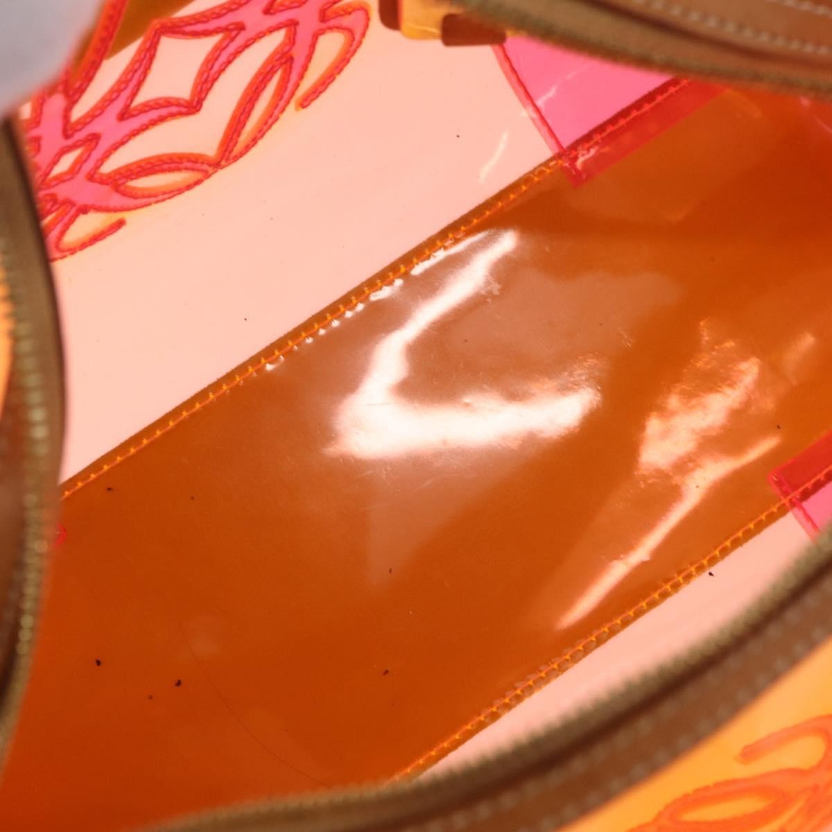 Loewe Amazona Pvc Orange Plastic_Glass Handbag (Pre-Owned)