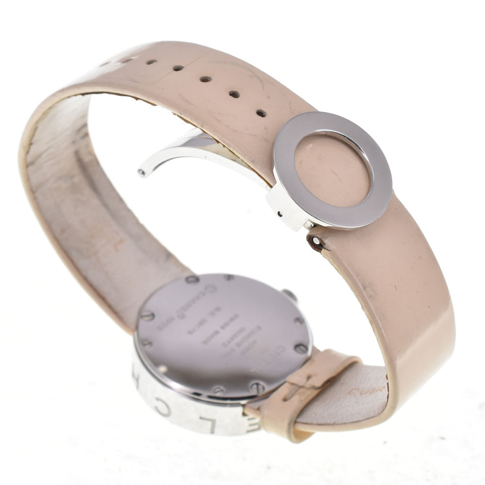 Chanel La Ronde Quartz Stainless Steel And Patent Watch (Pre-Owned)