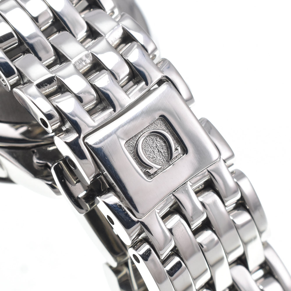 Omega De Ville Prestige Quartz Stainless Steel And Rose Gold With Diamond Markers Watch (Pre-Owned)