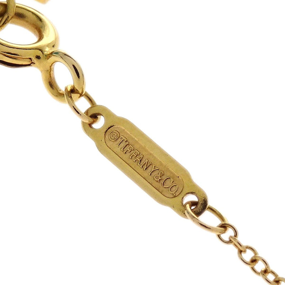 Tiffany & Co. T Smile Pendant 18K Yellow Gold With Diamonds Gold Yellow_Gold Necklace Jewelry (Pre-Owned)
