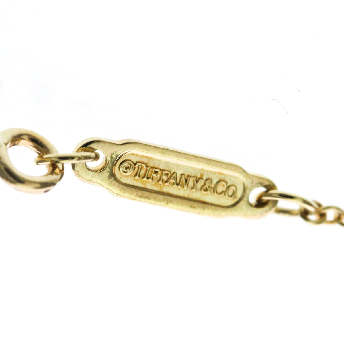 Tiffany & Co. T Smile Pendant 18K Yellow Gold With Diamonds Gold Yellow_Gold Necklace Jewelry (Pre-Owned)
