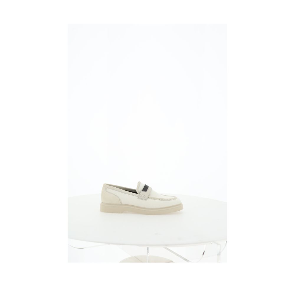 Brunello Cucinelli Beige Loafers Women's Shoes
