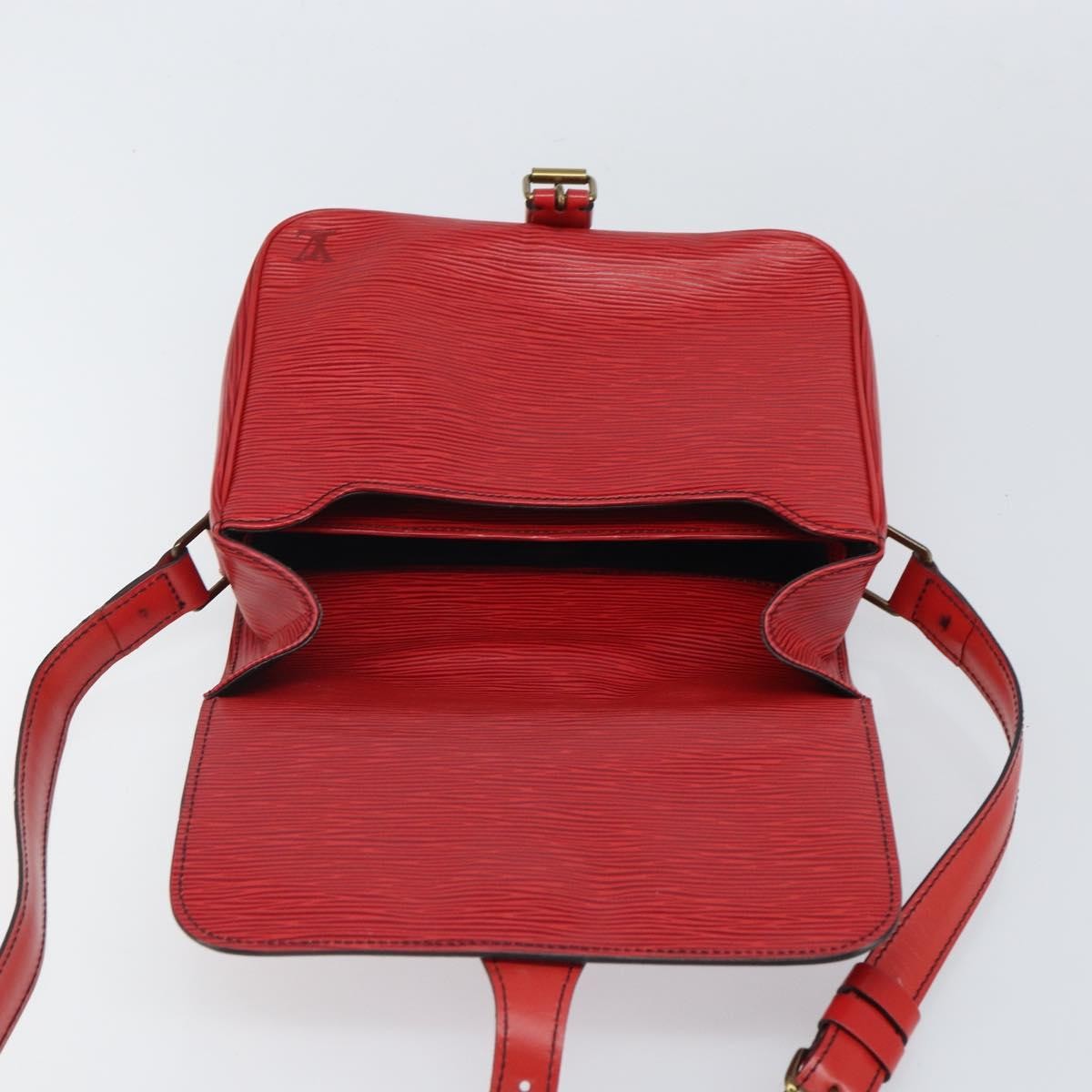 Louis Vuitton Cartouchiere Epi Leather Red Leather Shoulder Bag Bag (Pre-Owned)