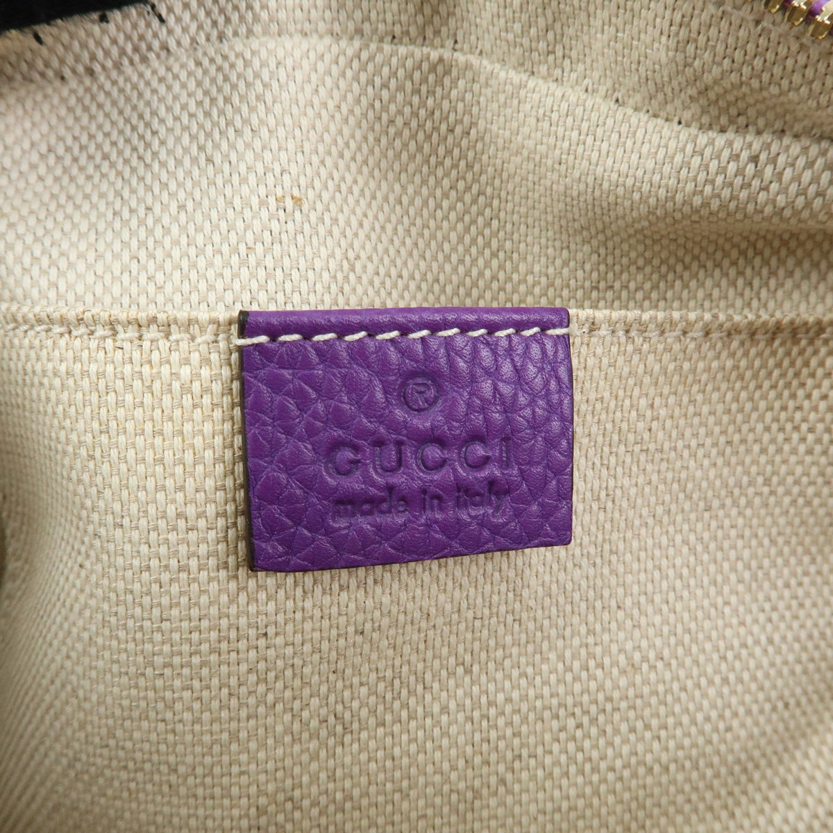 Gucci Soho Disco Leather Purple Leather Crossbody Bag Bag (Pre-Owned)
