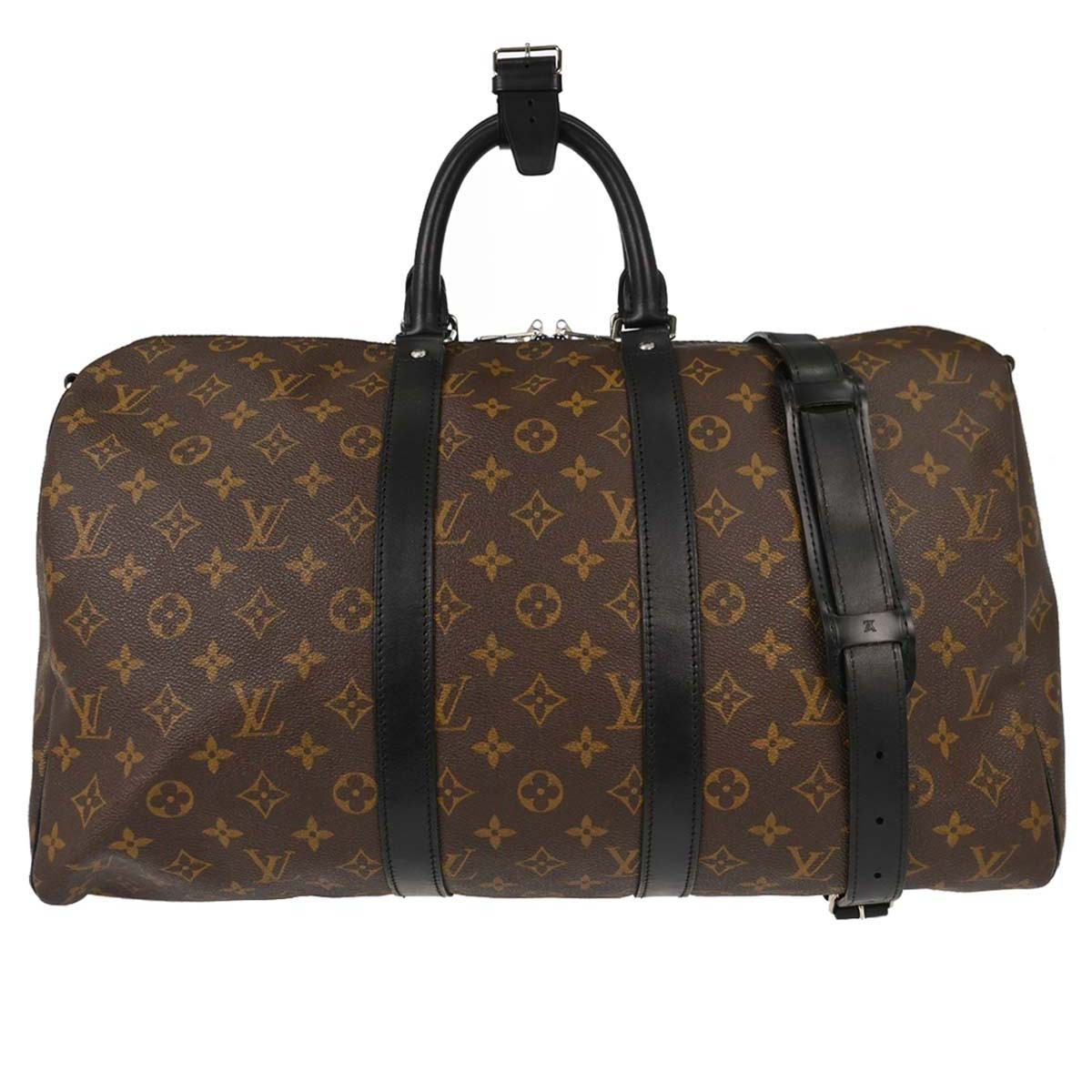 Louis Vuitton Keepall Bandoulière Monogram Brown Canvas Travel Bag Bag (Pre-Owned)