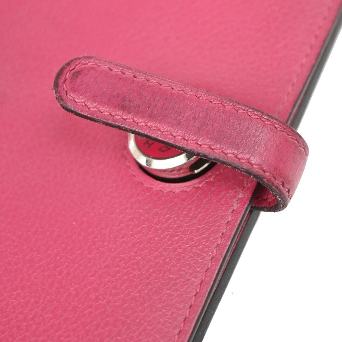 Hermes Dogon Duo Combined Leather Pink Leather Wallets Accessory (Pre-Owned)