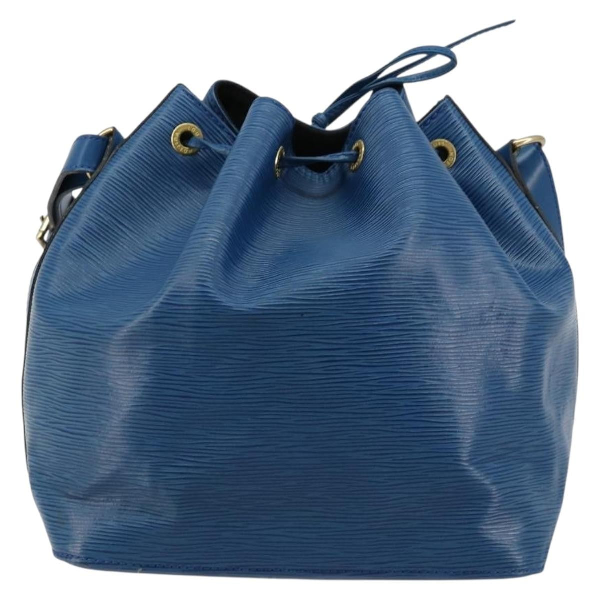 Louis Vuitton Petit Noe Epi Leather Blue Leather Shoulder Bag Bag (Pre-Owned)