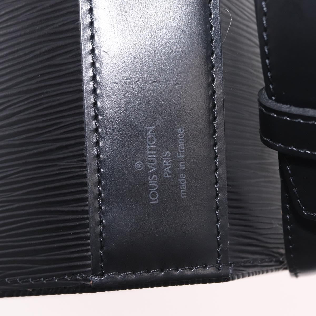 Louis Vuitton Sac Seau Epi Leather Black Leather Handbag (Pre-Owned)