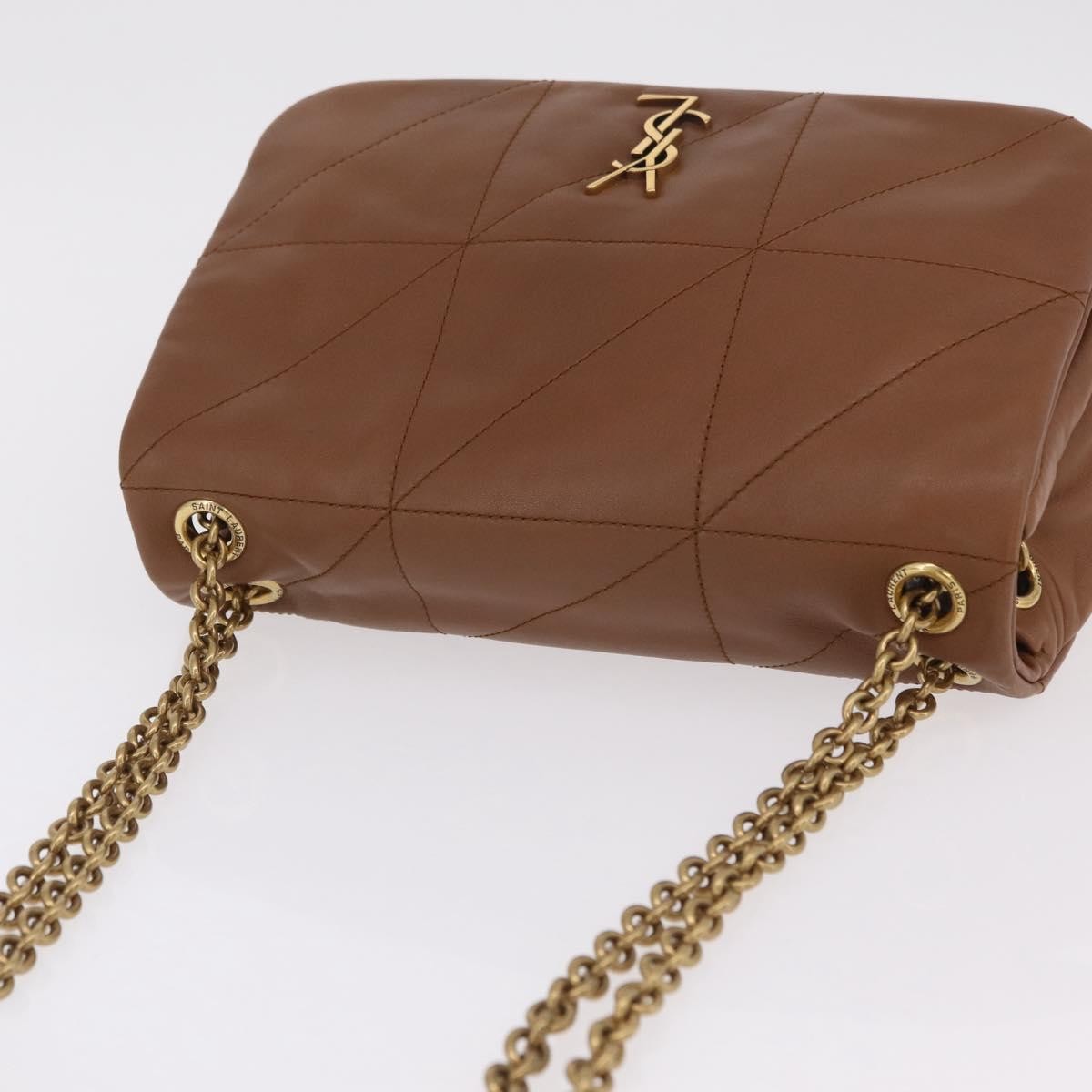 Saint Laurent Jamie 4.3 Quilted Leather Brown Leather Shoulder Bag Bag (Pre-Owned)