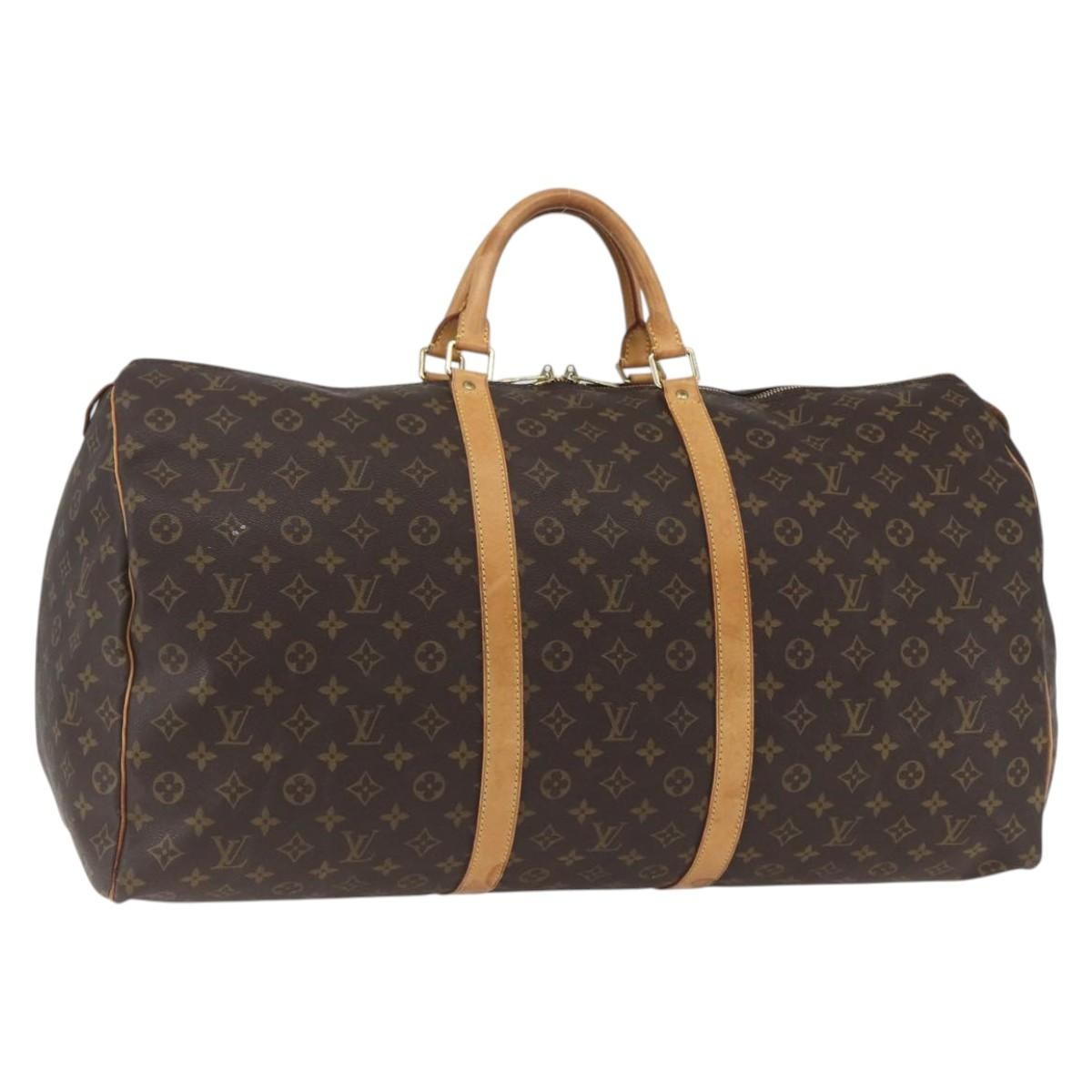 Louis Vuitton Keepall Monogram Canvas Brown Canvas Travel Bag Bag (Pre-Owned)
