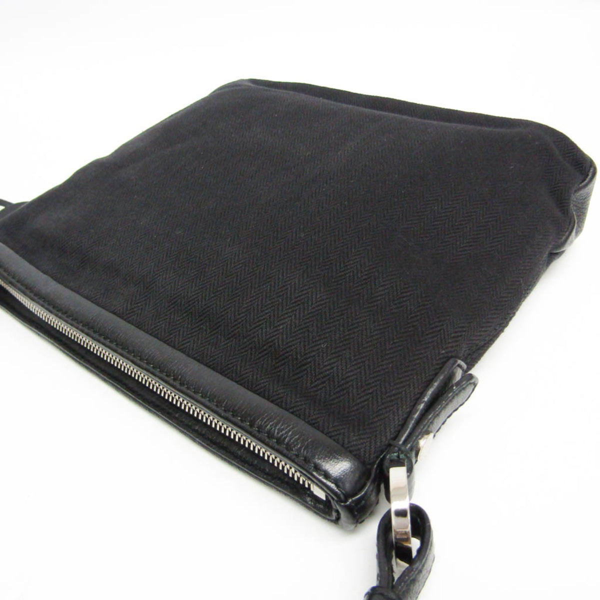 Bvlgari Open Hobo Leather Black Leather Shoulder Bag Bag (Pre-Owned)