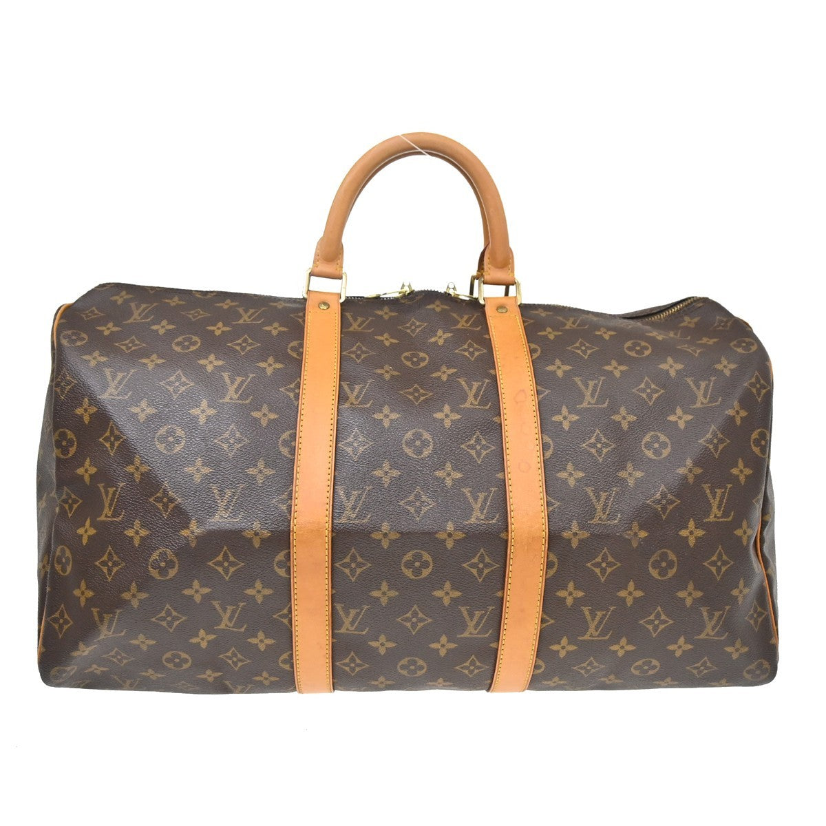 Louis Vuitton Keepall Monogram Canvas Brown Canvas Travel Bag Bag (Pre-Owned)