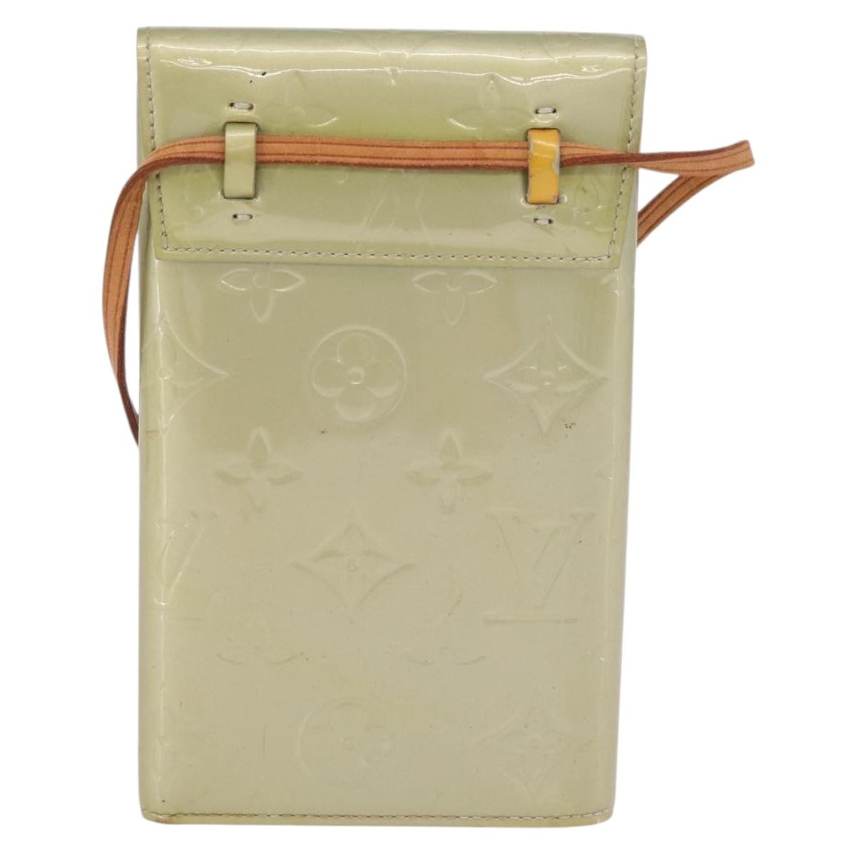 Louis Vuitton Walker Monogram Vernis Gray Patent_Leather Wallets Accessory (Pre-Owned)