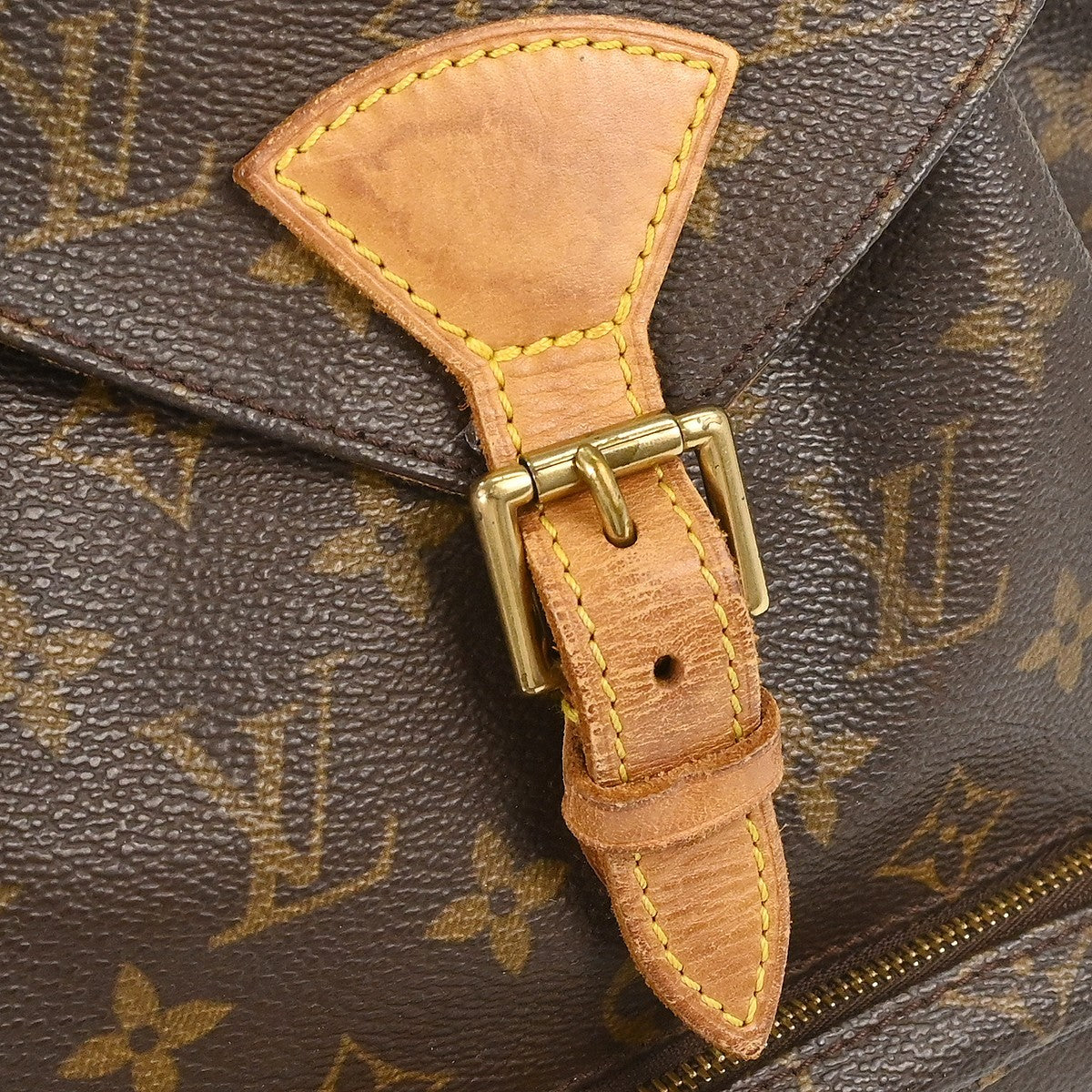 Louis Vuitton Vintage Montsouris Monogram Canvas Brown Canvas Backpack Bag (Pre-Owned)