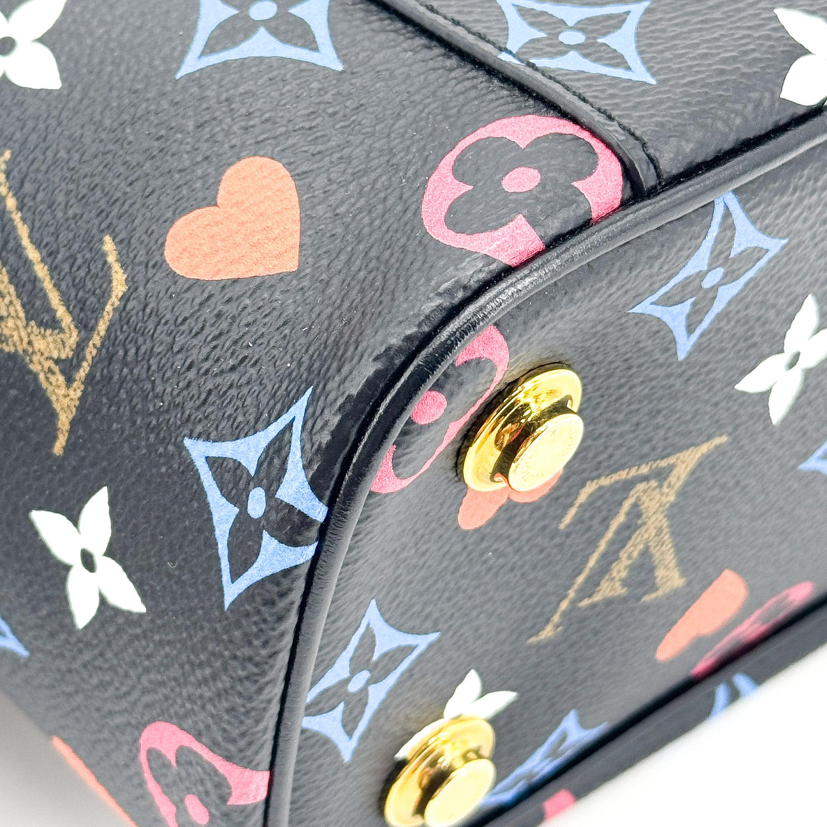 Louis Vuitton Vanity Limited Edition Game On Multicolor Monogram Black Canvas Handbag (Pre-Owned)