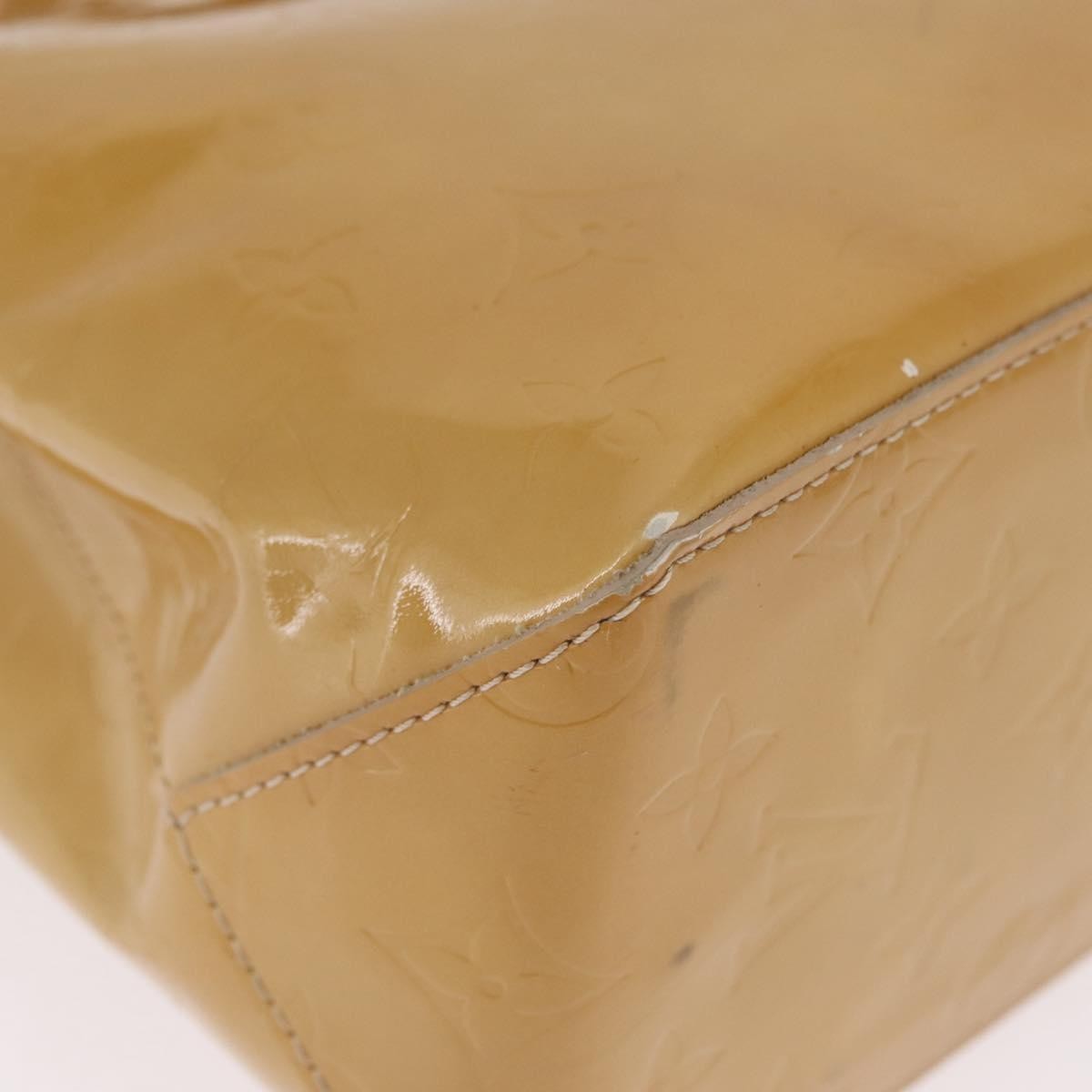 Louis Vuitton Reade Monogram Vernis Beige Patent_Leather Handbag (Pre-Owned)