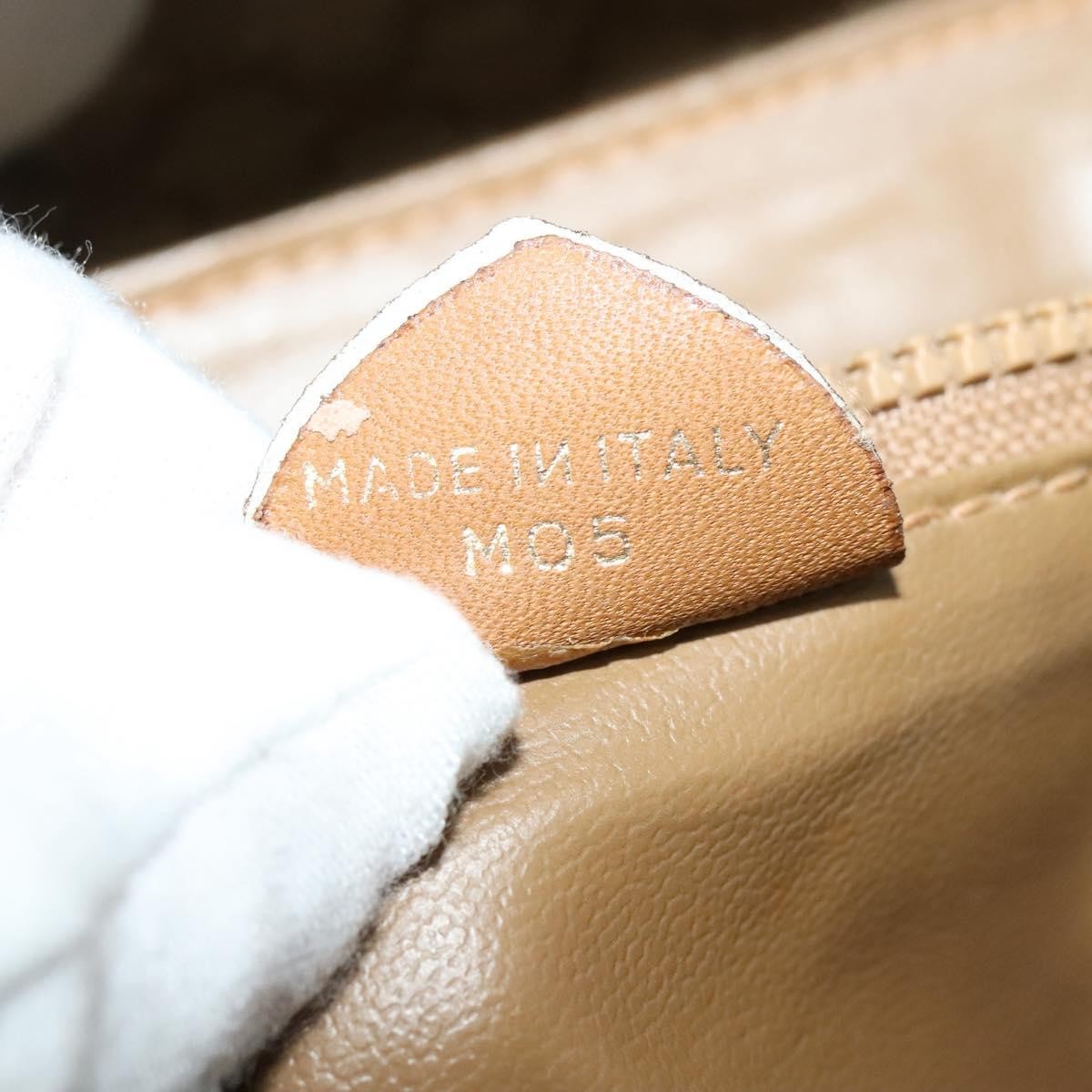 Celine Vintage Macadam Canvas Beige Canvas Bag (Pre-Owned)