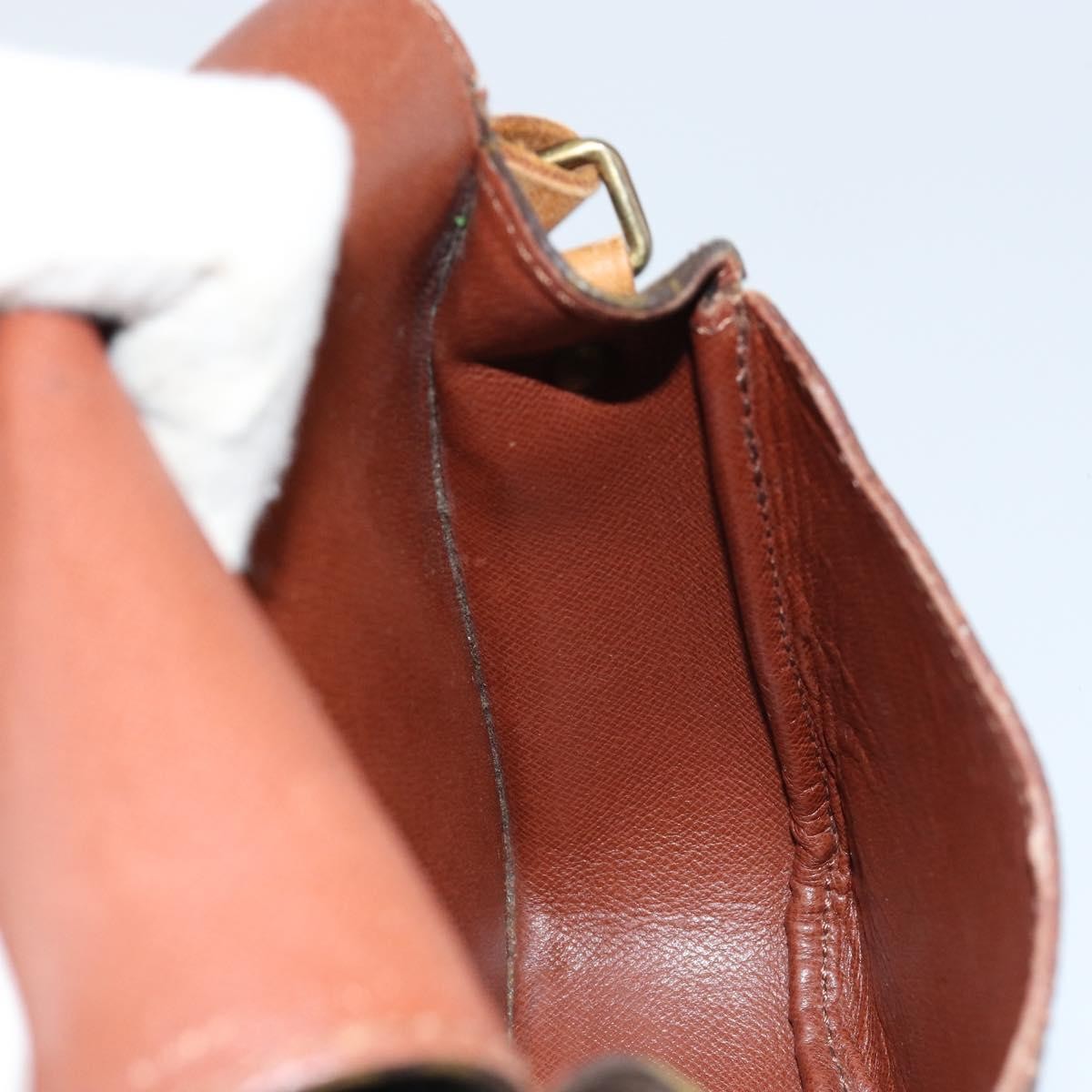 Louis Vuitton Cartouchiere Monogram Canvas Brown Canvas Shoulder Bag Bag (Pre-Owned)